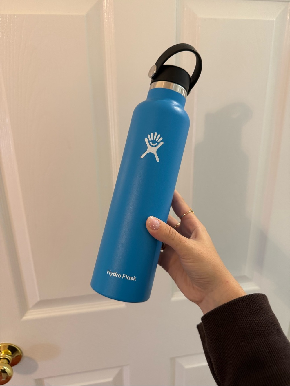 24 oz Hydro Flask Blue Stainless Steel Water Bottle